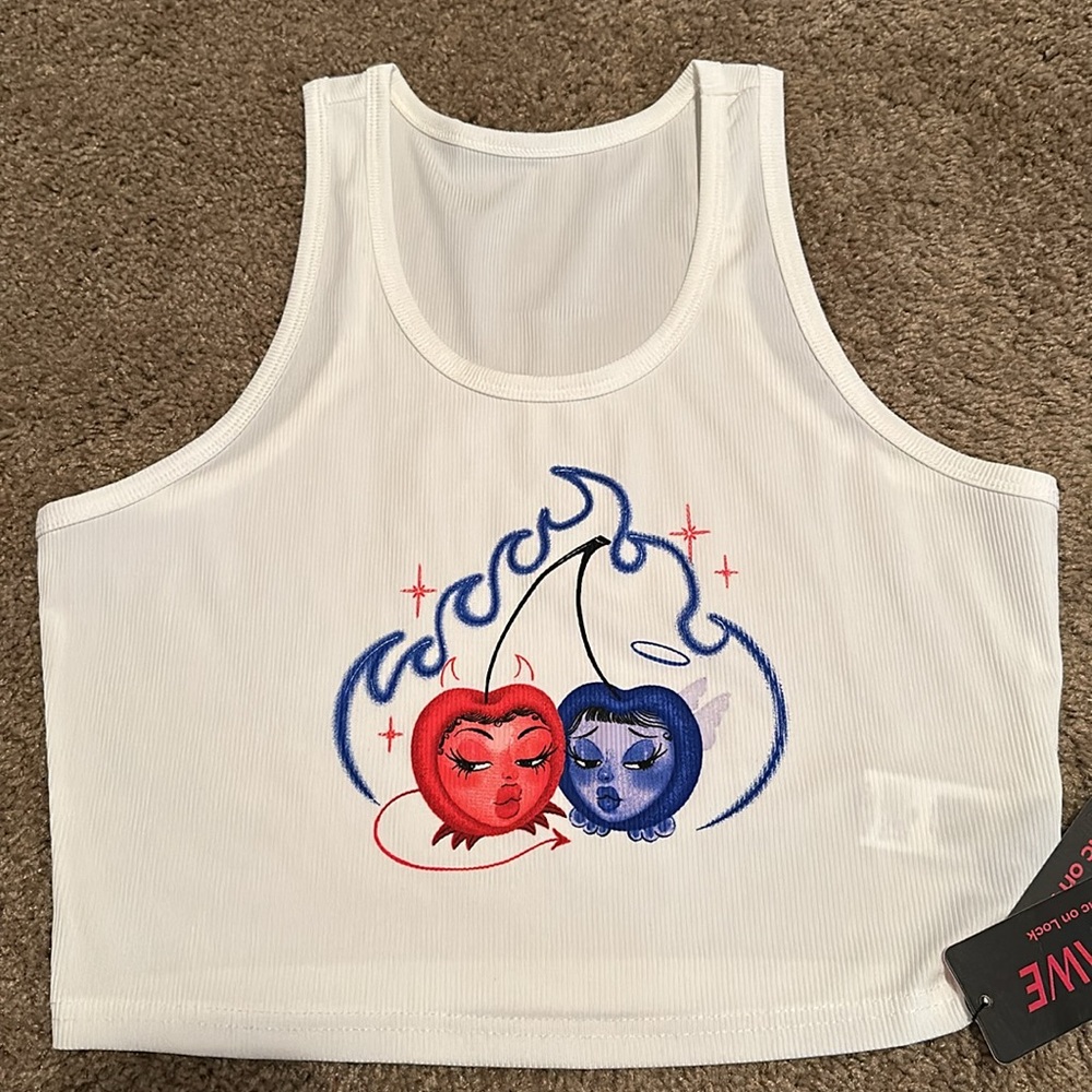 NWT Cherry Tank Top 🧡